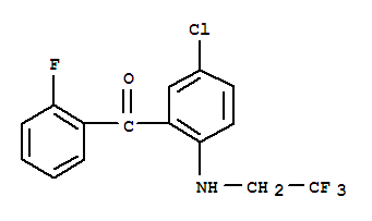 [5-氯-2-[(2,2,2-三氟乙基)氨基]苯基] 2-氟苯基甲酮