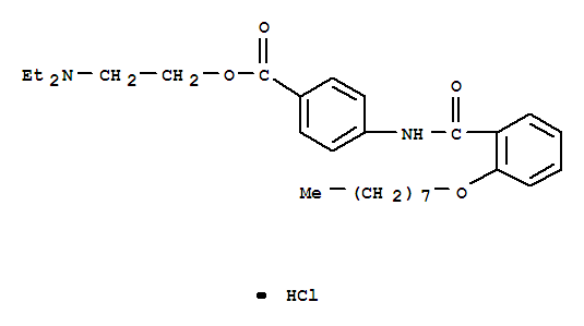 4-(2-正辛氧基苯甲酰)氨基苯甲酸2-(二乙胺基)乙酯盐酸盐