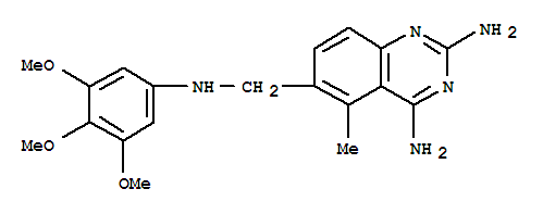 5-甲基-6-(((3,4,5-三甲氧基苯基)氨基)甲基)喹唑啉-2,4-二胺