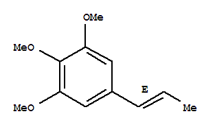 异榄香脂素； 1,2,3-三甲氧基-5-((E)-丙-1-烯基)苯