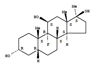 9-氟-10,13,17-三甲基-2,3,4,5,6,7,8,11,12,14,15,16-十二氢-1H-环戊二烯并[a]菲-3,11,17-三醇