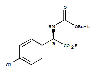N-Boc-(4'-氯苯基)甘氨酸; 叔丁氧羰基氨基-(4-氯苯基)乙酸