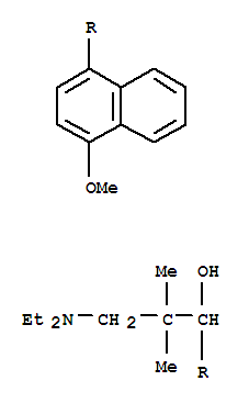 3-二乙基氨基-1-(4-甲氧基萘-1-基)-2,2-二甲基-丙-1-醇