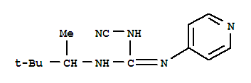 1-(3,3-二甲基丁-2-基)-2-氰基-3-(吡啶-4-基)胍