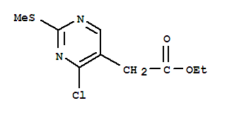 4-氯-2-甲基硫代-5-嘧啶乙酸乙酯