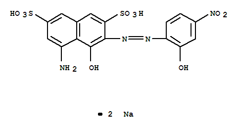 5-氨基-4-羟基-3-[2-(2-羟基-4-硝基苯基)偶氮]-2,7-萘二磺酸钠盐(1:2)