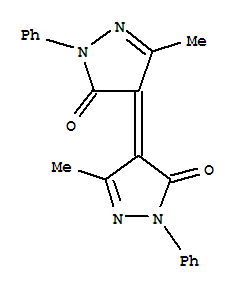 (4E)-5-甲基-4-(3-甲基-5-氧代-1-苯基-吡唑-4-亚基)-2-苯基-吡唑-3-酮