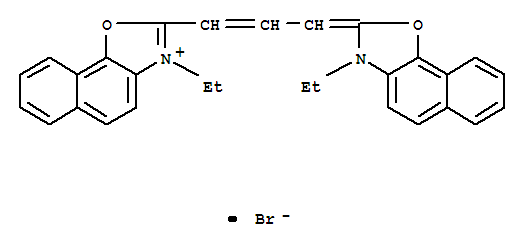 3-乙基-2-[3-(3-乙基萘并[2,1-d]恶唑-2(3H)-亚基)丙烯基]萘并[1,2-d]恶唑鎓溴化物