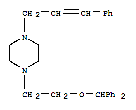 1-(2-二苯甲氧乙基)-4-(3-苯基-2-丙烯基)哌啶二盐酸盐