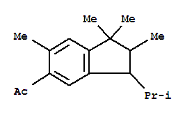 特拉斯麝香; 5-乙酰基-1,1,2,6-四甲基-3-异丙基茚满; 1-[2,3-二氢-1,1,2,6-四甲基-3-(1-甲基乙基)-1H-茚-5-基]乙酮