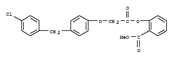 甲基 2-({[4-(4-氯苯甲基)苯氧基]乙酰基}氧代)苯酸酯