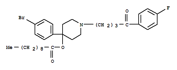 4-(4-bromophenyl)-1-[4-(4-fluorophenyl)-4-oxobutyl]-4-piperidinyl decanoate