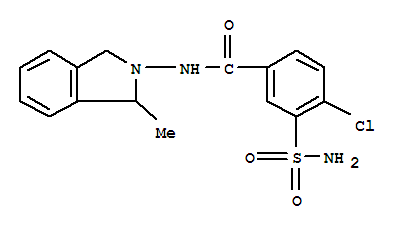 齐达帕胺; 4-氯-N-(1-甲基-1,3-二氢异吲哚-2-基)-3-氨基磺酰苯甲酰胺