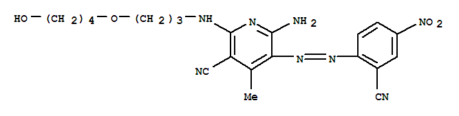 6-氨基-5-(2-氰基-4-硝基苯基偶氮基)-2-[[3-(4-羟基丁氧基)丙基]氨基]-4-甲基-3-吡啶甲腈