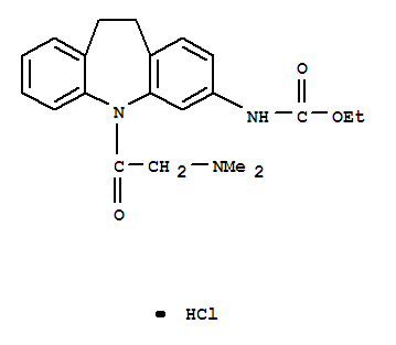 [5-[(二甲氨基)乙酰基]-10,11-二氢-5H-二苯并[B,F]氮杂革-3-基]氨基甲酸乙酯单盐酸盐