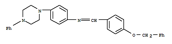 1-[4-(苯基甲氧基)苯基]-N-[4-(4-苯基哌嗪-1-基)苯基]甲亚胺