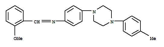 1-(2-甲氧基苯基)-N-[4-[4-(4-甲基苯基)哌嗪-1-基]苯基]甲亚胺