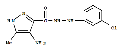 4-氨基-N'-(3-氯苯基)-5-甲基-1H-吡唑-3-甲酰肼