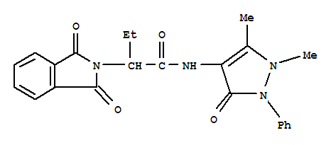 N-(1,5-二甲基-3-羰基-2-苯基-2,3-二氢-1H-吡唑-4-基)-2-(1,3-二羰基-1,3-二氢-2H-异吲哚-2-基)丁酰胺