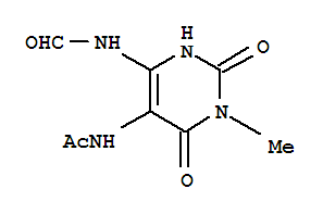 5-乙酰氨基-6-甲酰基氨基-3-甲基脲嘧啶
