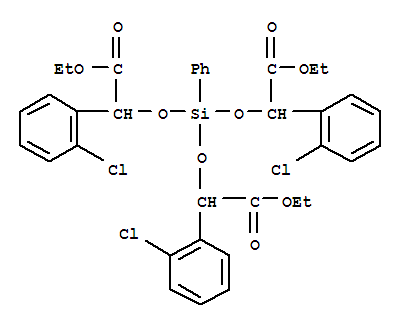 乙基2,6-二(2-氯苯基)-4-[1-(2-氯苯基)-2-乙氧基-2-氧代乙氧基]-7-氧代-4-苯基-3,5,8-三氧杂-4-硅杂癸烷-1-酸酯