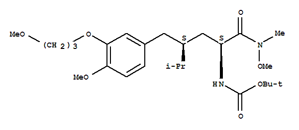 [(1S,3S)-3-[4-甲氧基-3-(3-甲氧基丙氧基)苄基]-1-[(甲氧基甲基氨基)羰基]-4-甲基戊基]氨基甲酸叔丁酯; 阿利克仑-6