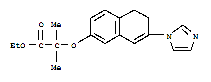 乙基2-{[7-(1H-咪唑-1-基)-5,6-二氢-2-萘基]氧基}-2-甲基丙酸酯
