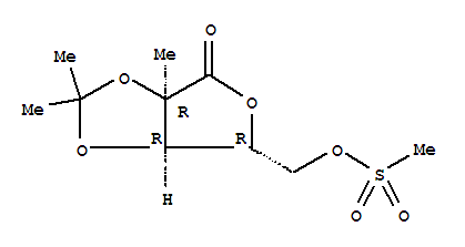 5-O-甲基磺酰基-2,3-O-异丙亚基-2-C-甲基-D-核糖酸-gamma-内酯