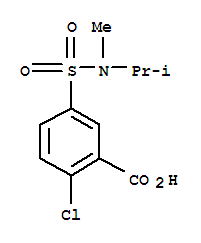 2-氯-5-{[异丙基(甲基)氨基]磺酰基}苯甲酸