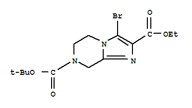 7-叔丁基 2-乙基 3-溴-5,6-二氢咪唑并[1,2-A]吡嗪-2,7(8H)-二甲酯