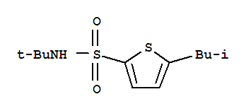 2-THIOPHENESULFONAMIDE, N-(1,1-DIMETHYLETHYL)-5-(2-METHYLPROPYL)-