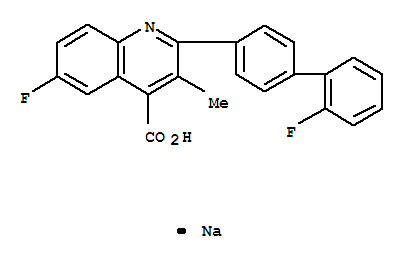6-氟-2-(2'-氟-[1,1'-联苯]-4-基)-3-甲基喹啉-4-羧酸钠