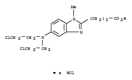 苯达莫司汀; 苯达莫西汀; 4-[5-[双(2-氯乙基)氨基]-1-甲基苯并咪唑-2-基]丁酸盐酸盐