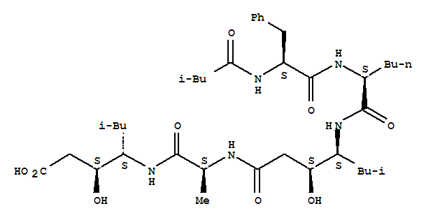 ISOVALERYL-PHE-NLE-STA-ALA-STA-OH