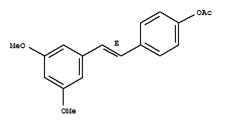 4-[(1E)-2-(3,5-二甲氧基苯基)乙烯基]-苯酚 1-乙酸酯