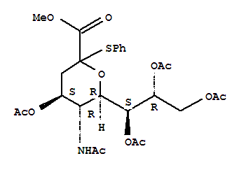 5-乙酰氨基-4,7,8,9-四-O-乙酰基-3,5-二脱氧-2-S-苯基-2-硫代-D-甘油-D-半乳-2-吡喃神经氨酸甲酯