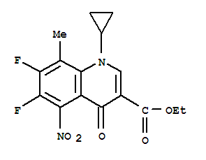 1-环丙基-6,7-二氟-8-甲基-5-硝基-4-氧代-1,4-二氢喹啉-3-羧酸乙酯