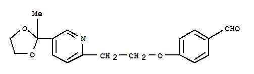 4-{2-[5-(2-甲基-1,3-二氧戊环-2-基)-2-吡啶基]乙氧基}苯甲醛
