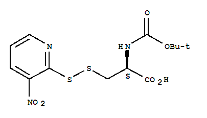 N-[叔丁氧羰基]-3-[(3-硝基-2-吡啶基)二硫]-D-丙氨酸