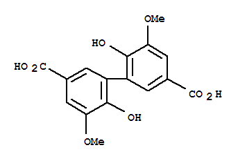3-(5-羧基-2-羟基-3-甲氧基苯基)-4-羟基-5-甲氧基苯甲酸