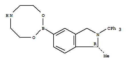 2-[(1R)-1-甲基-2-三苯甲基-2,3-二氢-1H-5-异吲哚基]硼酸二乙醇胺酯