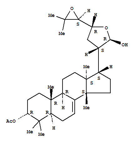 Turreanthin A; (20S)-21,23:24,25-二环氧-13alpha,14beta,17betaH-羊毛甾-7-烯-3alpha,21-二醇 3-乙酸酯
