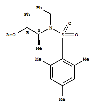 (1R,2S)-N-苄基-N-(均三甲苯基磺酰)-O-乙酰麻黄素 (1R,2S)-2-[N-苄基-N-(均三甲苯基磺酰)氨基]-1-苯丙基醋酸酯