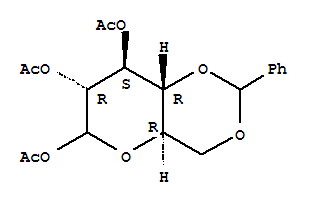4,6-O-(苯基亚甲基)-D-吡喃葡萄糖三乙酸酯