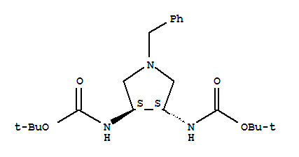 (S,s)-n-苄基-3,4-反式-(n-boc)-二氨基吡咯烷