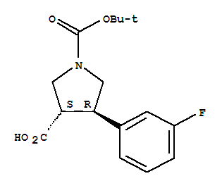N-BOC-反式-4-(3-氟苯基)吡咯烷-3-羧酸