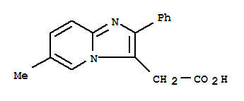 6-甲基-2-苯基咪唑并[1,2-A]吡啶-3-乙酸