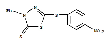 5-(p-硝基苯基硫基)-3-苯基-1,3,4-噻二唑-2(3H)-硫酮