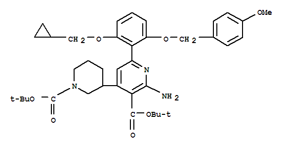 2-氨基-6-[2-(环丙基甲氧基)-6-[(4-甲氧基苯基)甲氧基]苯基]-4-[1-[(1,1-二甲基乙氧基)羰基]-3-哌啶]-3-吡啶羧酸-1,1-二甲基乙酯