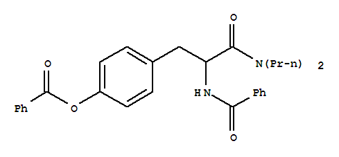 alpha-(苯甲酰氨基)-4-(苯甲酰氧基)-N,N-二丙基苯丙酰胺